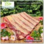 Beef rib shortrib New Zealand GREENLEA frozen SHORT RIB 5ribs WHOLE CUT weight vary 3.0-4.5 kg/slab (price/kg)